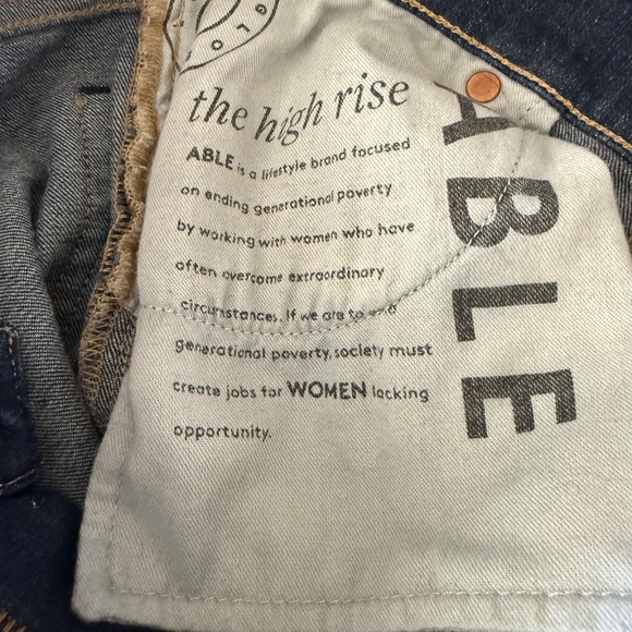 Able Clarissa High Rise Jean - Size 29 - Picture 6 of 12